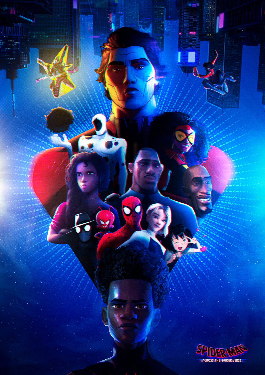 Poster de Miles Morales en Spiderman: Cruzando el Multiverso